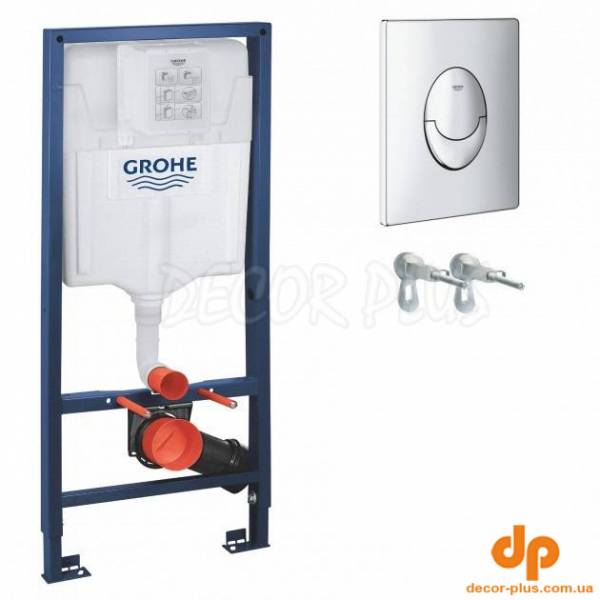 Інсталяція для унітаза 3 в 1 Rapid SL (38721001), Grohe