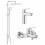 Набір змішувачів для ванни 3 в 1 Eurosmart UA123246R1 Grohe