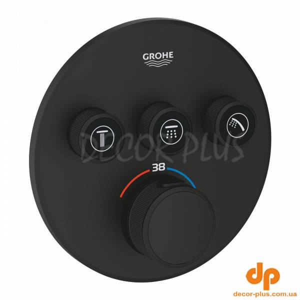 Змішувач для душу Grohtherm SmartControl 29508KF0 Black matt Grohe