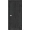 Межкомнатные двери KORFAD EXPRESS CORNER Бетон Графит Черная матовая кромка Глухая