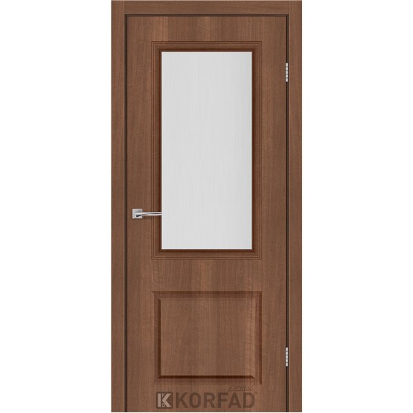 Межкомнатная дверь KORFAD EXPRESS KOLIN Ольха Горная Стекло Сатин