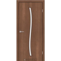 Межкомнатные двери KORFAD EXPRESS GLASS-04 Ольха Горная Стекло Сатин