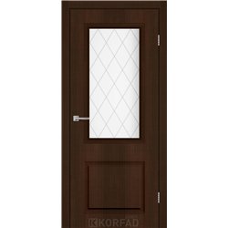 Межкомнатная дверь KORFAD EXPRESS KOLIN Каштан Бурбон Рисунок прозрачный