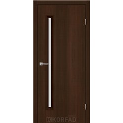 Межкомнатные двери KORFAD EXPRESS GLASS-01 Каштан Бурбон Стекло Сатин