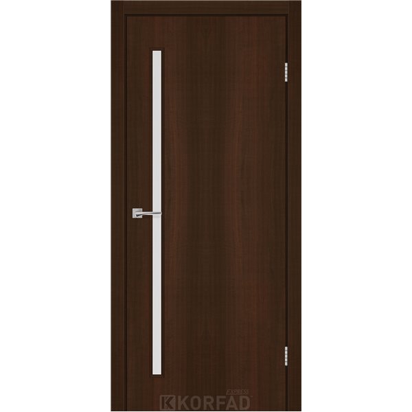 Межкомнатные двери KORFAD EXPRESS GLASS-03 Каштан Бурбон Стекло Сатин
