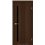 Міжкімнатні двері KORFAD EXPRESS CORNER GLASS-03 Каштан Бурбон Чорне скло
