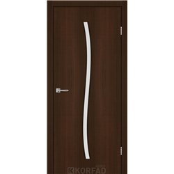 Межкомнатные двери KORFAD EXPRESS GLASS-04 Каштан Бурбон Стекло Сатин
