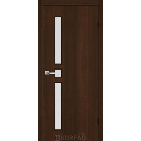 Межкомнатные двери KORFAD EXPRESS GLASS-05 Каштан Бурбон Стекло Сатин