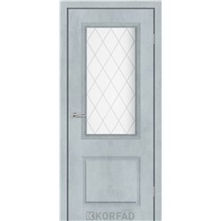 Межкомнатная дверь KORFAD EXPRESS KOLIN Цемент Светлый Рисунок прозрачный