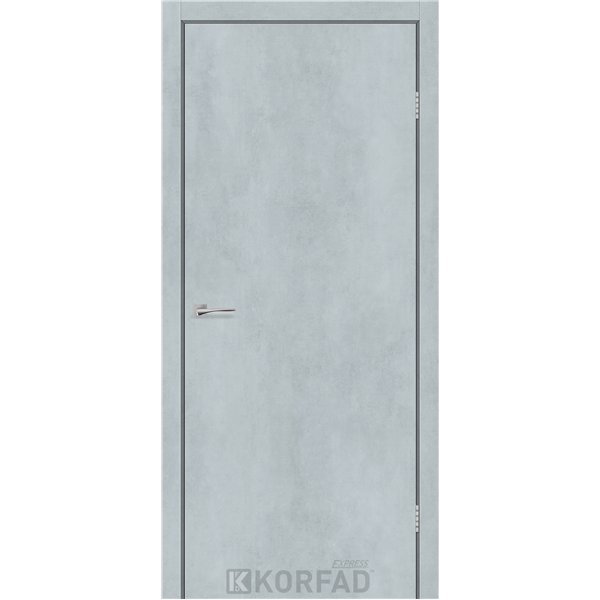 Межкомнатные двери KORFAD EXPRESS CORNER Цемент Светлый Глухая