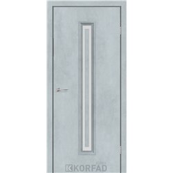 Межкомнатные двери KORFAD EXPRESS GLASS-02 Цемент Светлый Стекло Сатин