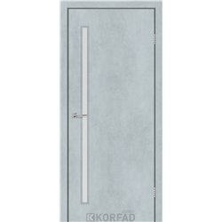 Межкомнатные двери KORFAD EXPRESS GLASS-03 Цемент Светлый Стекло Сатин