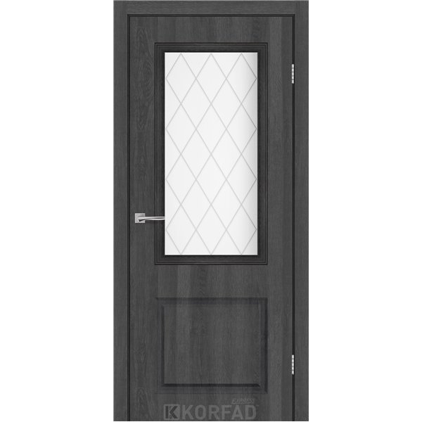 Межкомнатная дверь KORFAD EXPRESS KOLIN Ясень Гранит Рисунок прозрачный