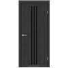 Межкомнатные двери KORFAD EXPRESS CORNER Ясень Гранит Черная матовая кромка Глухая