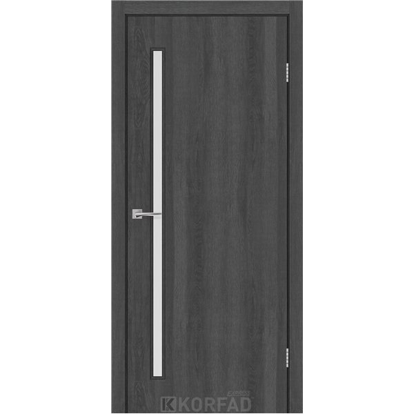 Межкомнатные двери KORFAD EXPRESS GLASS-03 Ясен Гранит Стекло Сатин