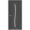 Межкомнатные двери KORFAD EXPRESS GLASS-04 Ясен Гранит Черная матовая кромка Стекло Сатин