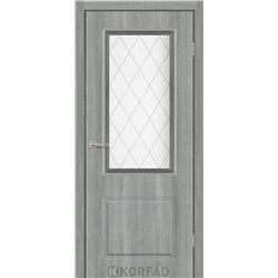 Межкомнатная дверь KORFAD EXPRESS KOLIN Ясень Стальной Рисунок прозрачный