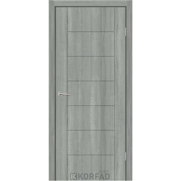Межкомнатная дверь KORFAD EXPRESS VIDORA Ясень Стальной Глухое
