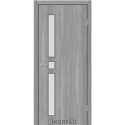 Межкомнатные двери KORFAD EXPRESS GLASS-05 Ясень Стальной Стекло Сатин