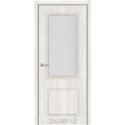 Межкомнатная дверь KORFAD EXPRESS KOLIN Ясень Шелковый Стекло Сатин