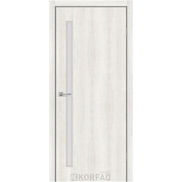 Межкомнатные двери KORFAD EXPRESS GLASS-03 Ясень Шелковый Стекло Сатин