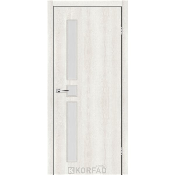 Міжкімнатні двері KORFAD EXPRESS CORNER GLASS-05 Ясен Шовковий Скло Сатин