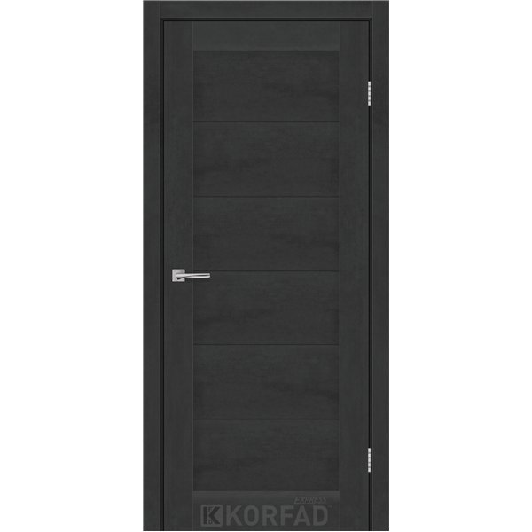 Межкомнатные двери KORFAD EXPRESS AVALON Бетон Графит глухая (без стекла)