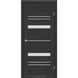 Межкомнатные двери KORFAD EXPRESS BELMINA Бетон Графит Стекло Сатин
