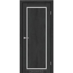 Межкомнатные двери KORFAD EXPRESS LEGACY Бетон Графит Стекло Сатин