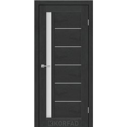 Межкомнатные двери KORFAD EXPRESS OCTAVIA Бетон Графит Стекло Сатин