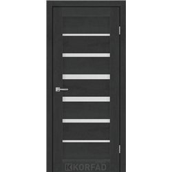 Межкомнатные двери KORFAD EXPRESS PESTO Бетон Графит Стекло Сатин