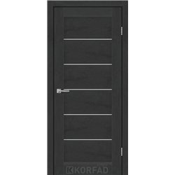 Межкомнатные двери KORFAD EXPRESS RIVIERA Бетон Графит Стекло Сатин
