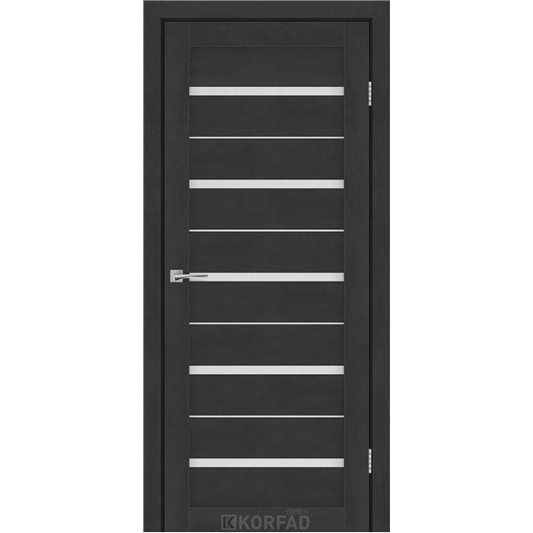 Межкомнатные двери KORFAD EXPRESS ROXTON Бетон Графит Стекло Сатин