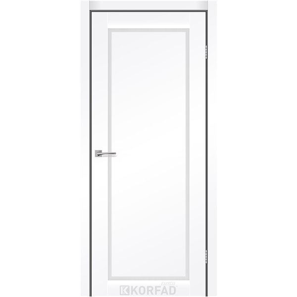 Межкомнатные двери KORFAD EXPRESS LEGACY Белый Мат Стекло Сатин