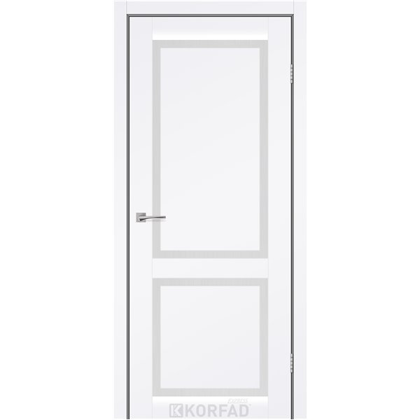 Межкомнатные двери KORFAD EXPRESS NOBILIS Белый Мат Стекло Сатин