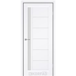 Межкомнатные двери KORFAD EXPRESS OCTAVIA Белый Мат Стекло Сатин