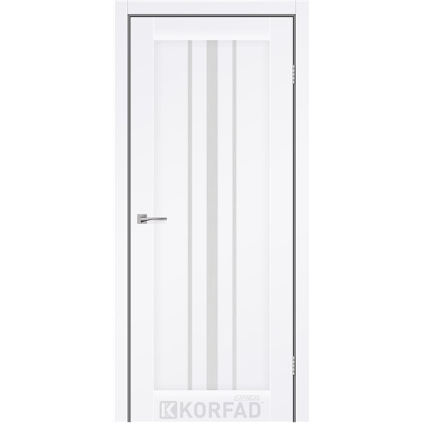 Межкомнатные двери KORFAD EXPRESS ALLEGRO Белый Мат Стекло Сатин