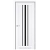 Межкомнатные двери KORFAD EXPRESS ALLEGRO Белый Мат Черное стекло