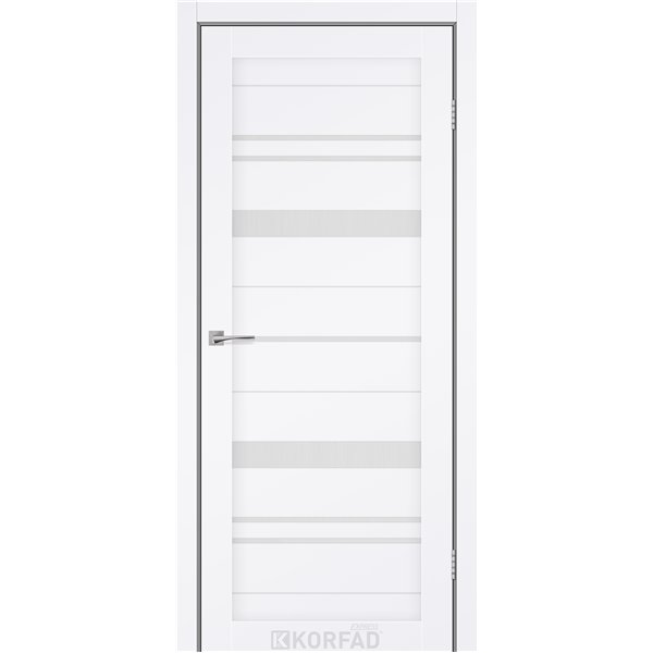 Межкомнатные двери KORFAD EXPRESS BELMINA Белый Мат Стекло Сатин