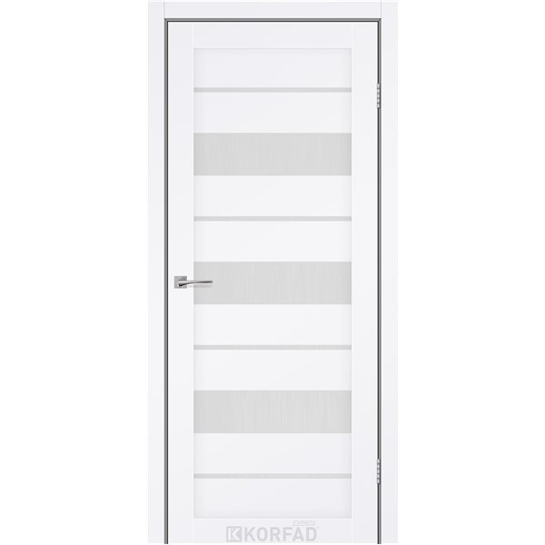 Межкомнатные двери KORFAD EXPRESS CORRIS Белый Мат Стекло Сатин