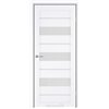 Межкомнатные двери KORFAD EXPRESS CORRIS Белый Мат Стекло Сатин