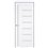 Міжкімнатні двері KORFAD EXPRESS HELENA Білий Мат Скло Сатин
