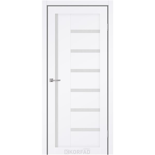 Межкомнатные двери KORFAD EXPRESS HELENA Белый Мат Стекло Сатин