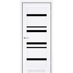 Межкомнатные двери KORFAD EXPRESS MARTINA Белый Мат Черное стекло