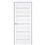 Міжкімнатні двері KORFAD EXPRESS ROXTON Білий Мат Скло Сатин