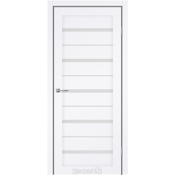 Межкомнатные двери KORFAD EXPRESS ROXTON Белый Мат Стекло Сатин