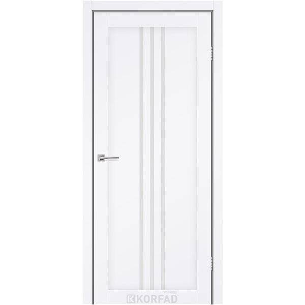 Межкомнатные двери KORFAD EXPRESS STILTON Белый Мат Стекло Сатин