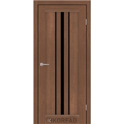 Межкомнатные двери KORFAD EXPRESS ALLEGRO Ольха Горная Черное стекло