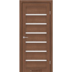 Межкомнатные двери KORFAD EXPRESS DELMONT Ольха Горная Стекло Сатин