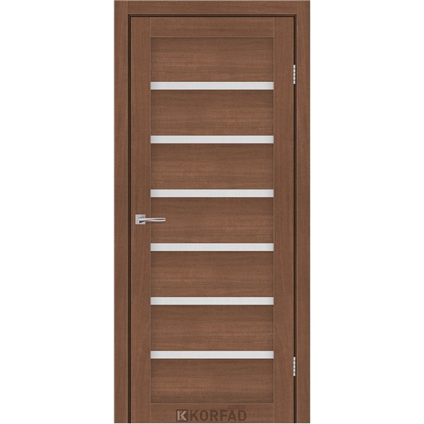 Межкомнатные двери KORFAD EXPRESS DELMONT Ольха Горная Стекло Сатин